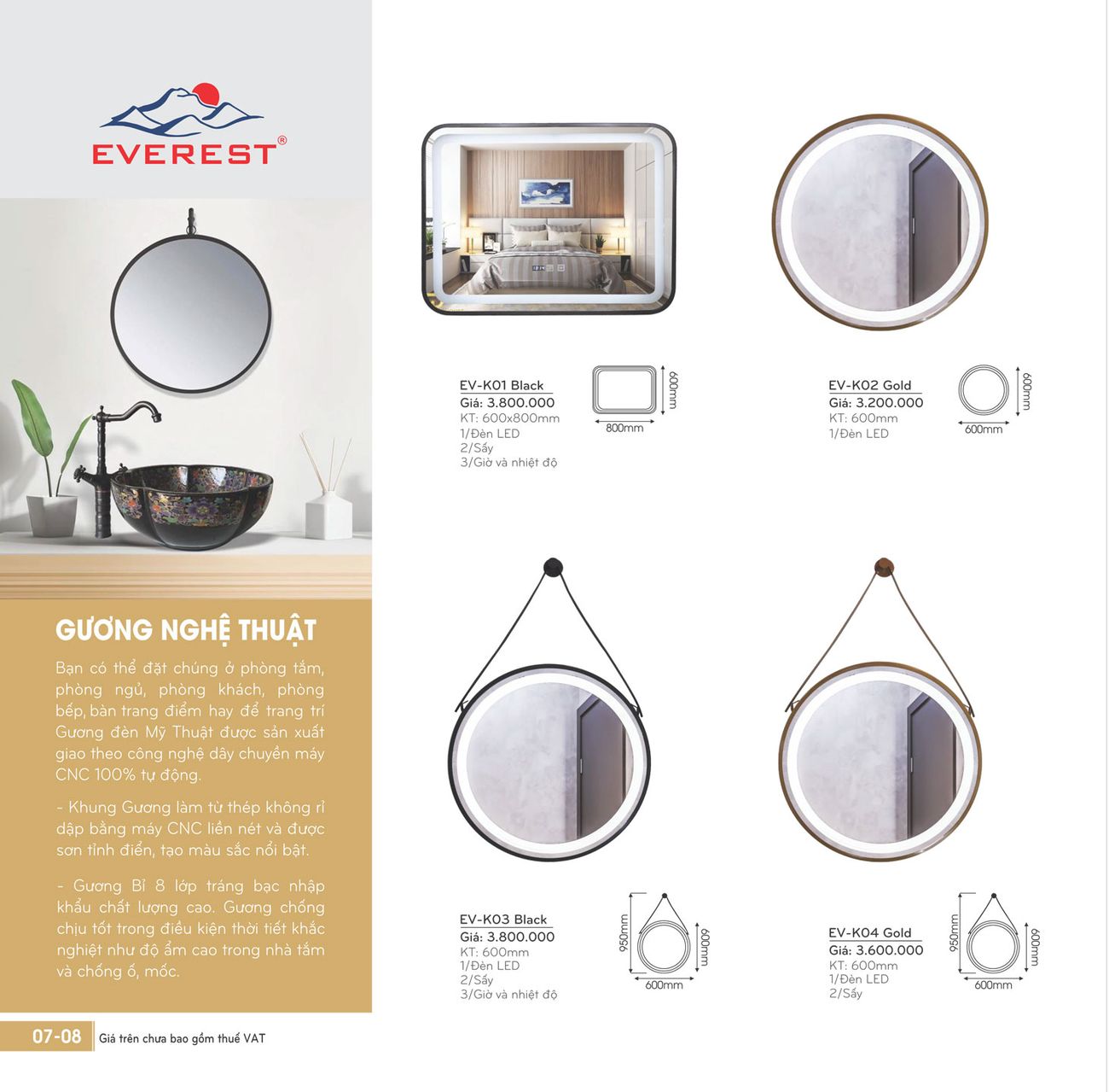 Thiết bị vệ sinh EVEREST Cổ Điển Catalogue và Bảng giá mới nhất /Page 